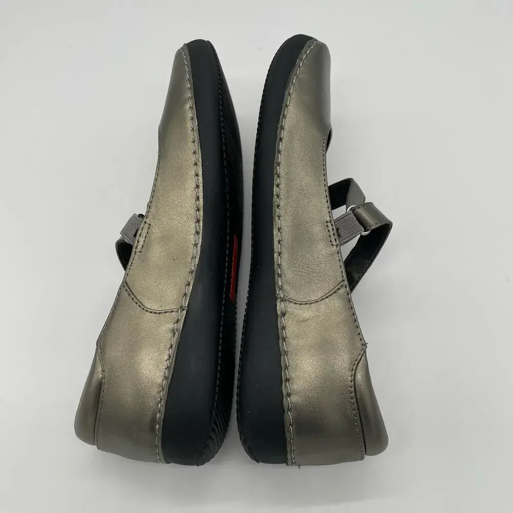 Vionic Judith Mary Jane Shoes - Metallic - US 7
